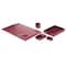 Dacasso Burgundy 6-Piece Leather Desk Set, Bonded Leather DF-5201 - alternate 5